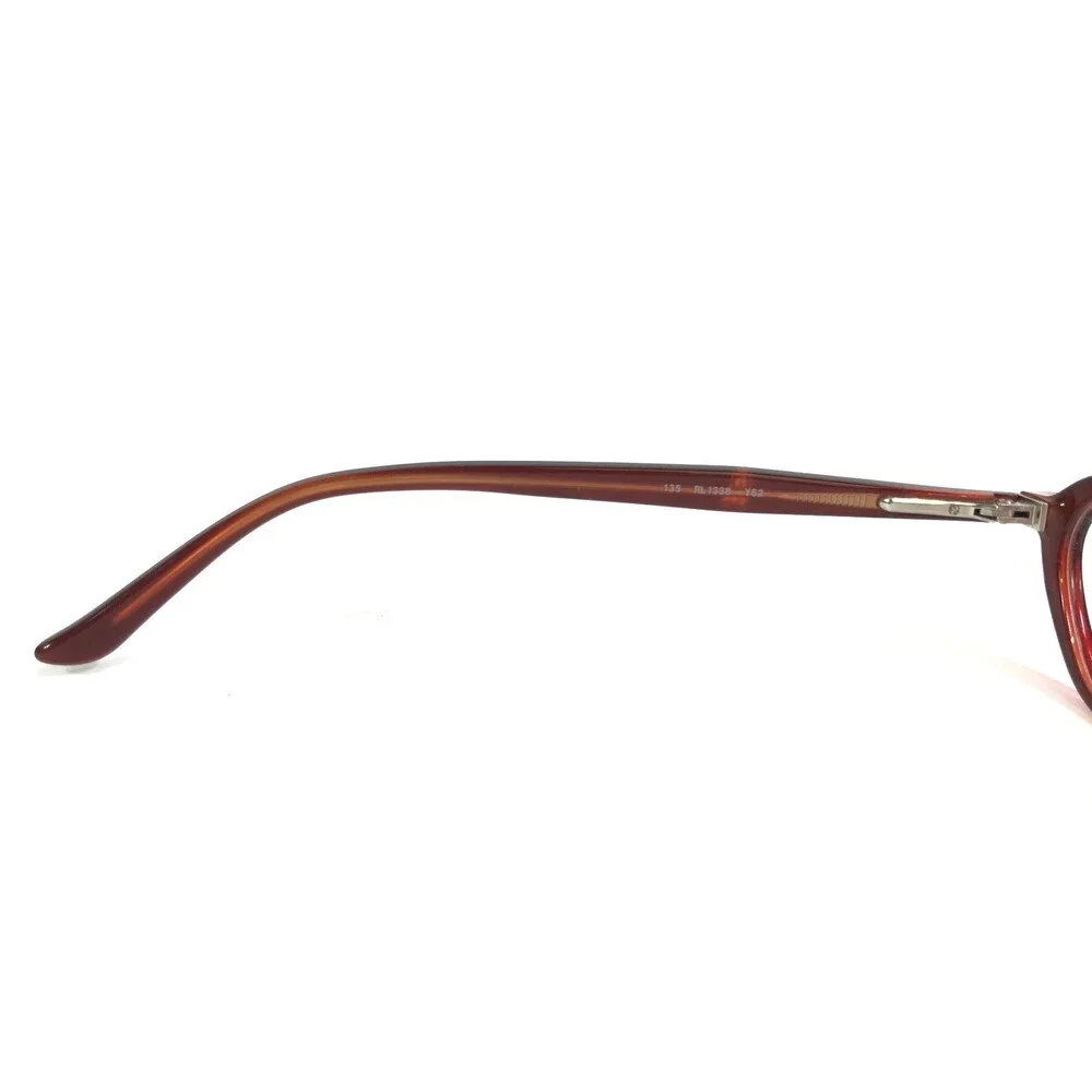 Vintage Ralph Lauren Eyeglasses Frames RL1338 Y62 Brown Red Oval 48-13-135